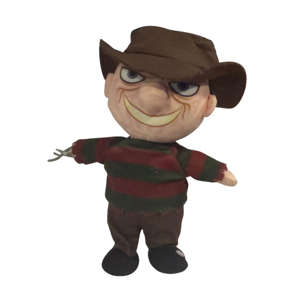 Gemmy Nightmare on Elm Street Freddy Krueger Walking Talking Animated Plush 11in